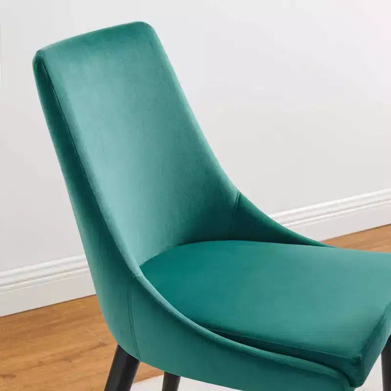 Chaise de salle à manger en velours haute performance