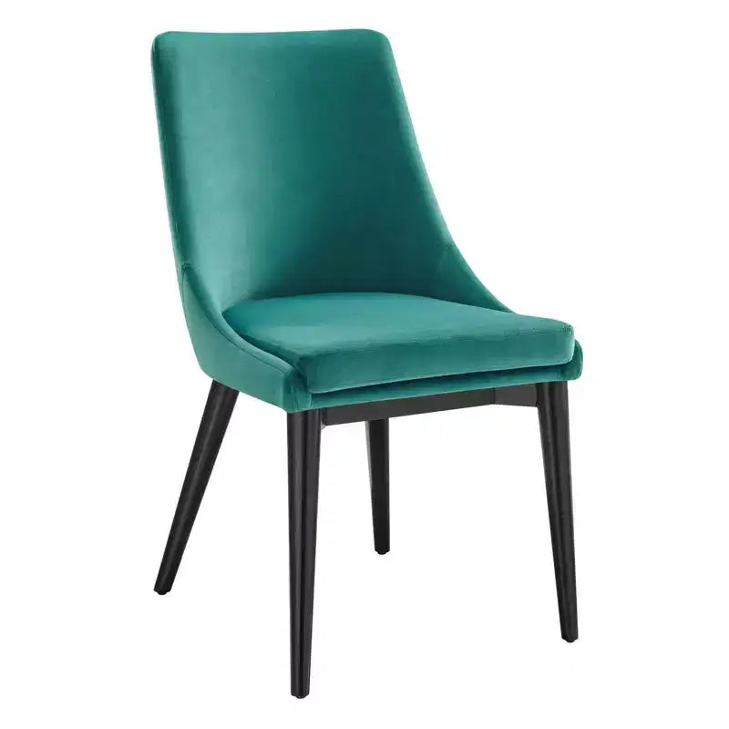 Chaise de salle à manger en velours haute performance
