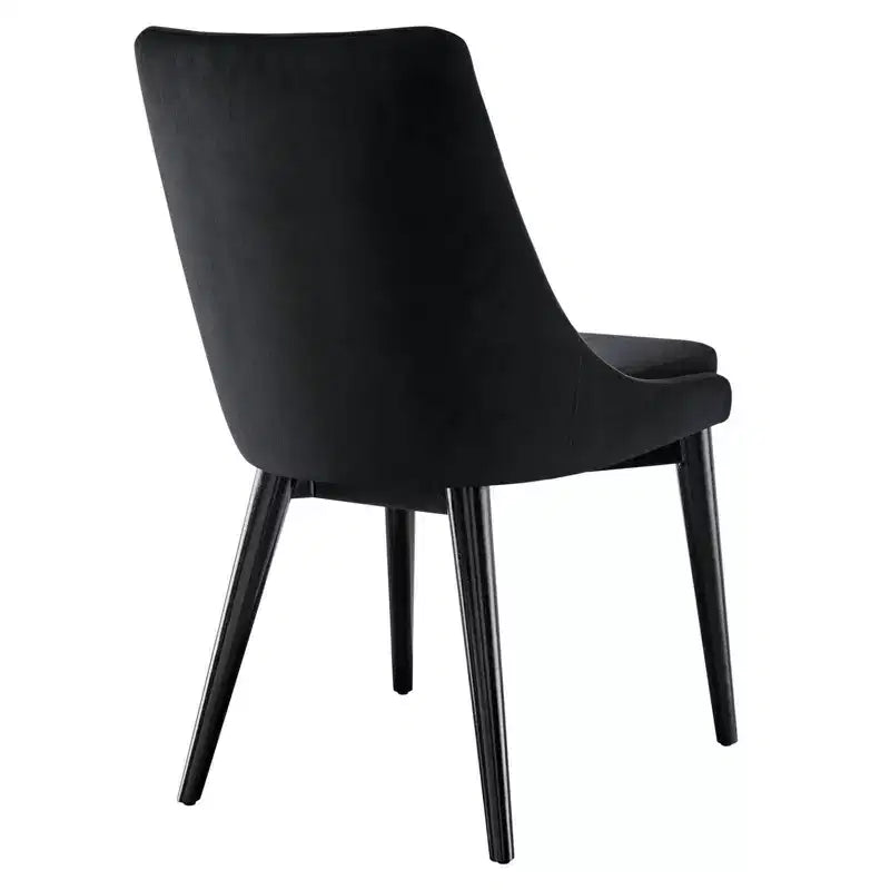 Chaise de salle à manger en velours haute performance