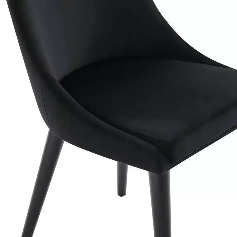 Chaise de salle à manger en velours haute performance