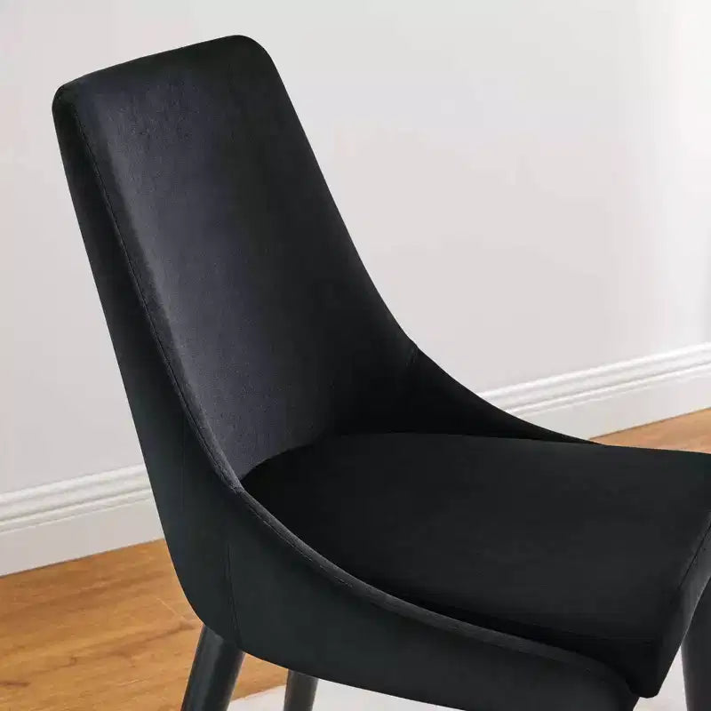 Chaise de salle à manger en velours haute performance