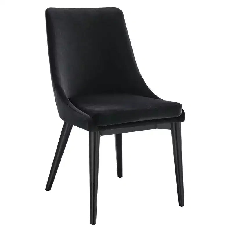 Chaise de salle à manger en velours haute performance