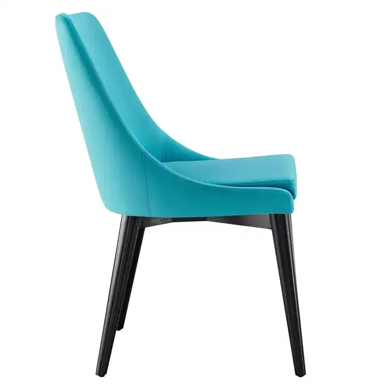 Chaise de salle à manger en velours haute performance