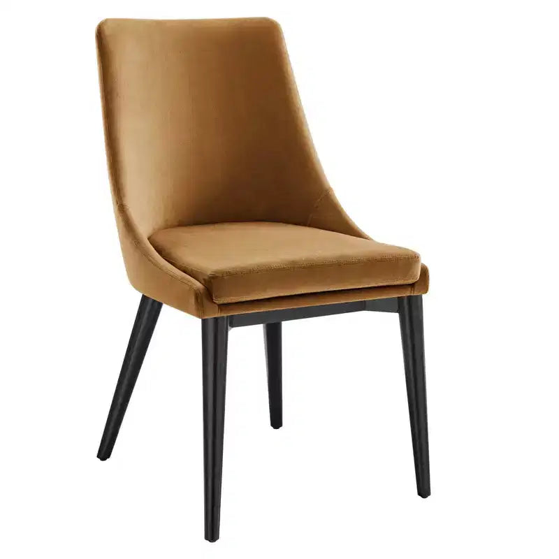 Chaise de salle à manger en velours haute performance