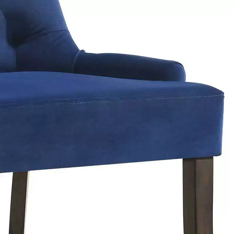 Chaise de salle à manger capitonnée avec clous décoratifs