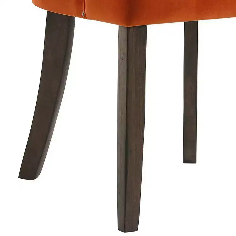 Chaise de salle à manger capitonnée avec clous décoratifs