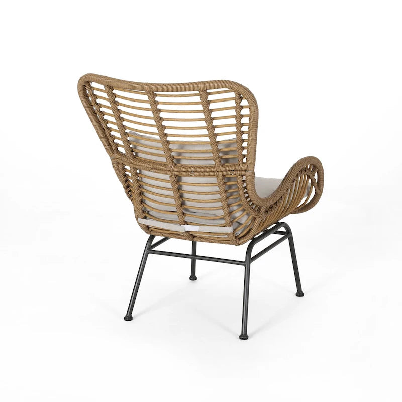 Montana Indoor Wicker Club Chairs with Cushions (Set of 2) by Christopher Knight Home