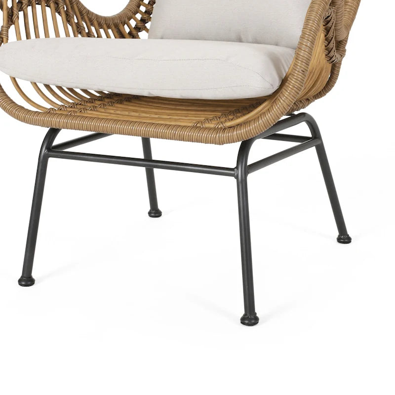 Montana Indoor Wicker Club Chairs with Cushions (Set of 2) by Christopher Knight Home
