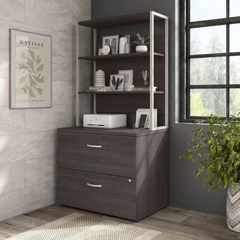 Hybrid 36W Bookcase Hutch by Bush Business Furniture
