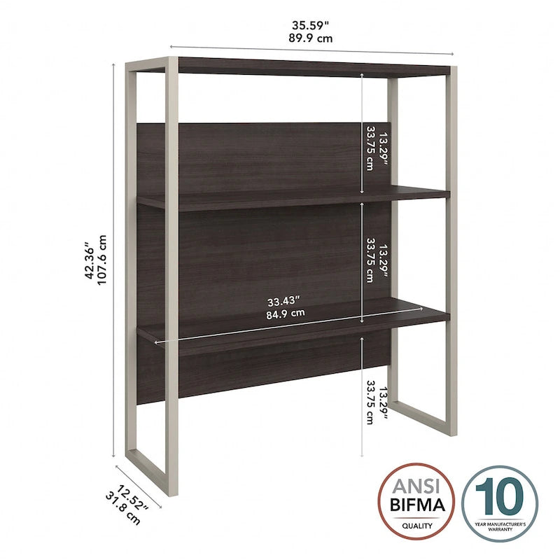 Hybrid 36W Bookcase Hutch by Bush Business Furniture