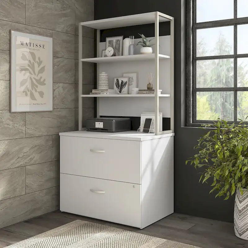 Hybrid 36W Bookcase Hutch by Bush Business Furniture