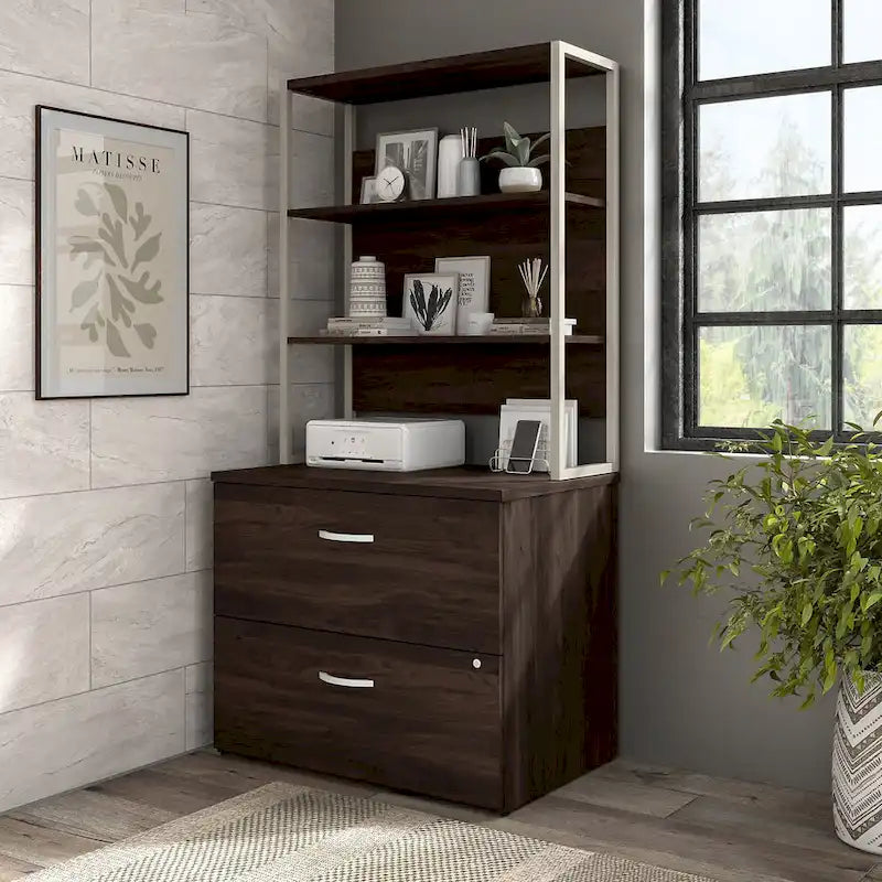 Hybrid 36W Bookcase Hutch by Bush Business Furniture