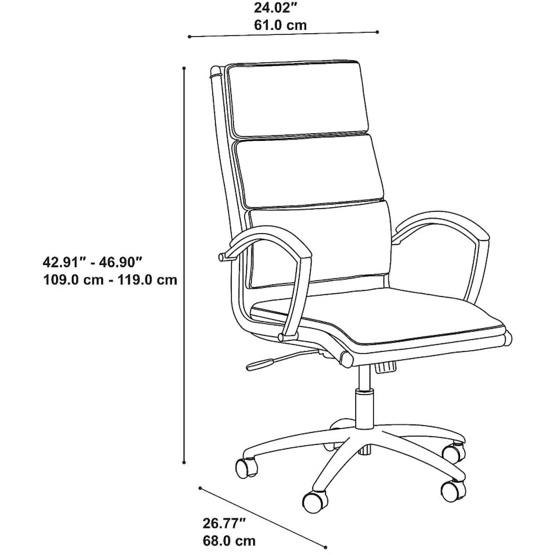 Jamestown High Back Executive Office Chair by Bush Business Furniture