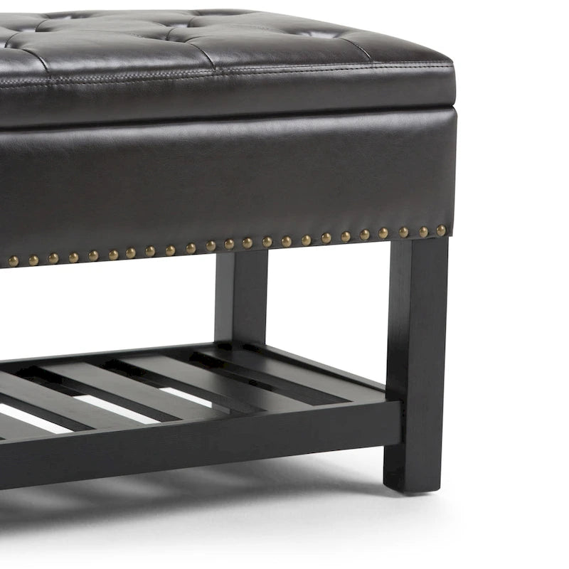 WYNDENHALL Riley 43 inch Wide Rectangle Ottoman Bench - 43 W x 17 D x 19 H