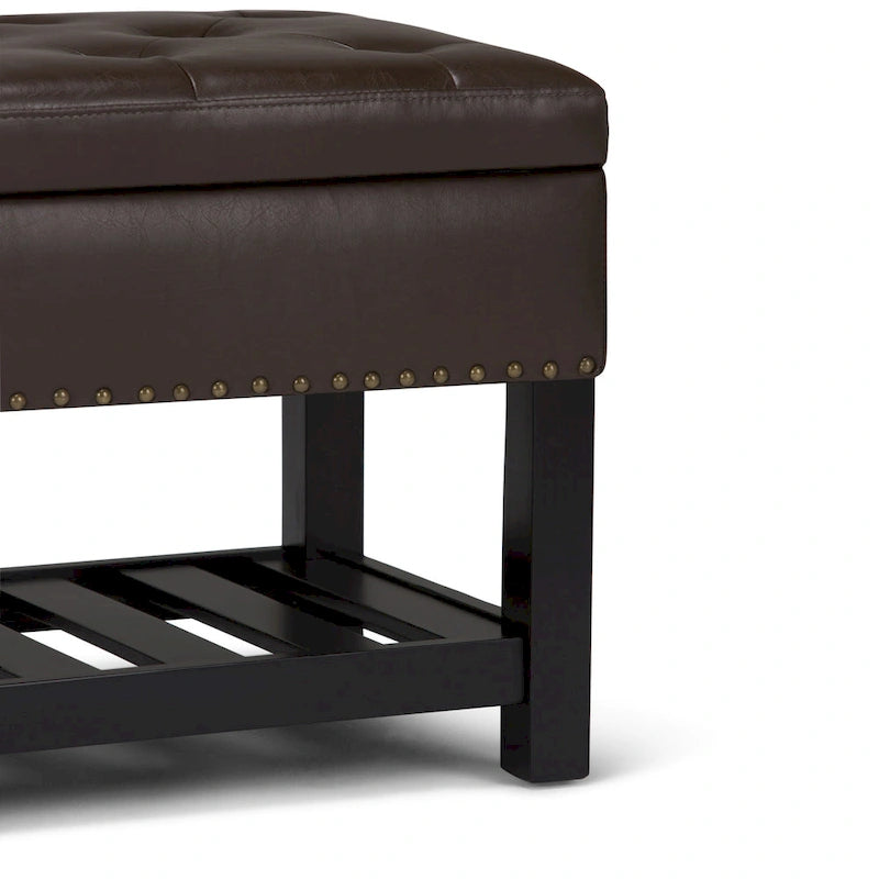 WYNDENHALL Riley 43 inch Wide Rectangle Ottoman Bench - 43 W x 17 D x 19 H