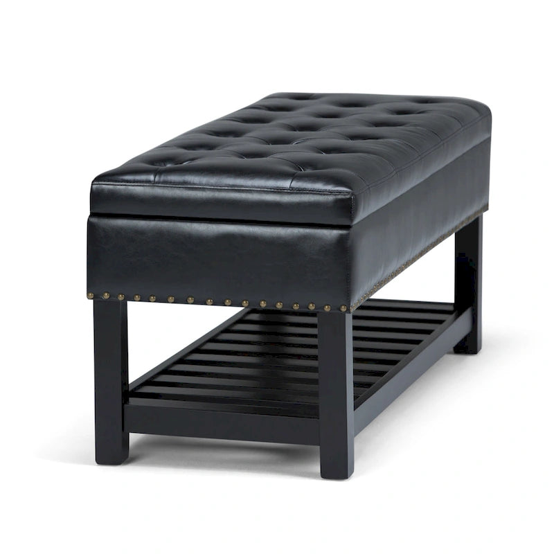 WYNDENHALL Riley 43 inch Wide Rectangle Ottoman Bench - 43 W x 17 D x 19 H