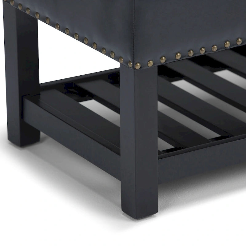 WYNDENHALL Riley 43 inch Wide Rectangle Ottoman Bench - 43 W x 17 D x 19 H