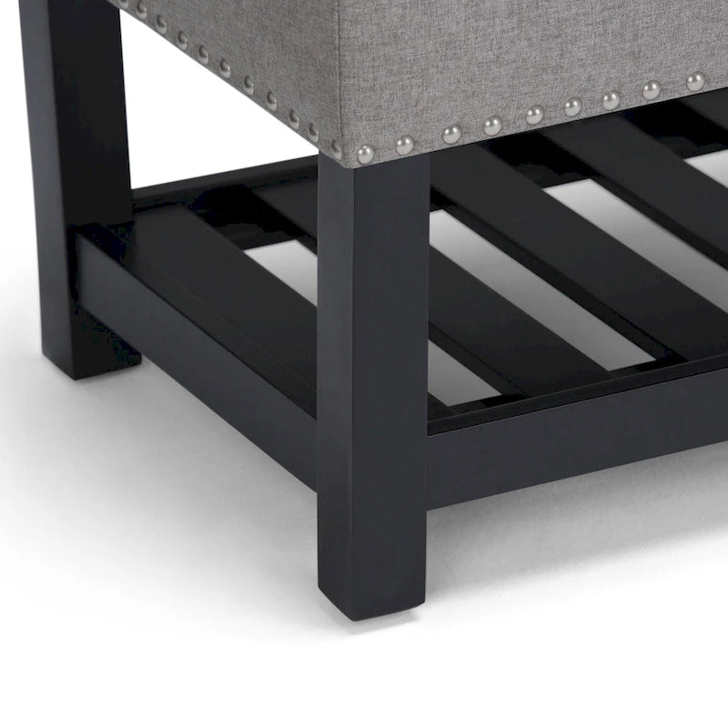 WYNDENHALL Riley 43 inch Wide Rectangle Ottoman Bench - 43 W x 17 D x 19 H