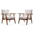 Manhattan Comfort ArchDuke Amber Faux Leather Accent Chair (Set of 2)