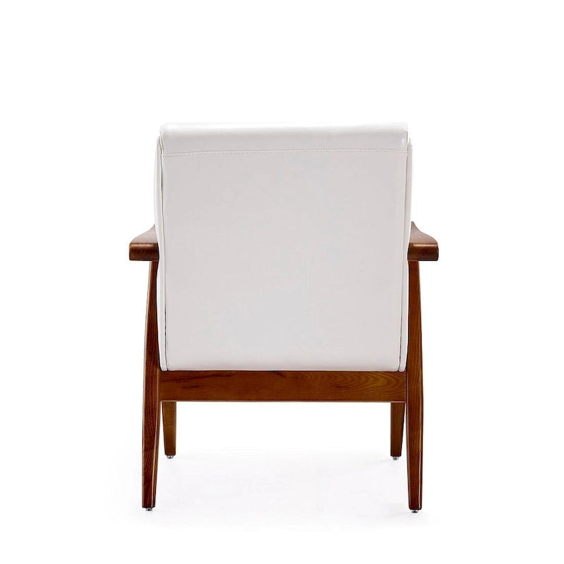 Manhattan Comfort ArchDuke Amber Faux Leather Accent Chair (Set of 2)
