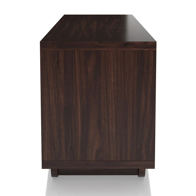 Kuutti Contemporary Brown 63-inch Multi-functional Storage TV Console by Strick & Bolton