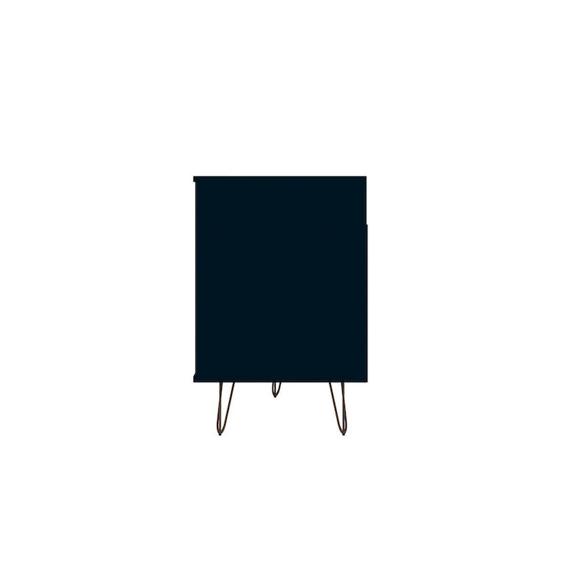 Manhattan Comfort Rockefeller 62.99 In. Metal Leg Media Cabinet Console
