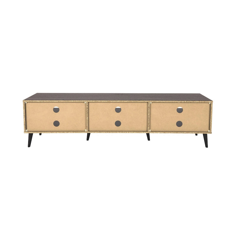 Cole TV Bench with Open Shelves, TVs up to 85 - N/A