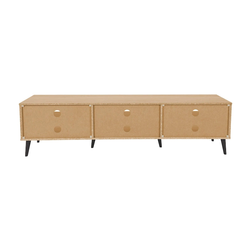 Cole TV Bench with Open Shelves, TVs up to 85 - N/A