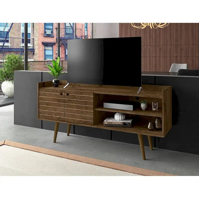 Manhattan Comfort Bogart Mid Century Modern Media Cabinet Console