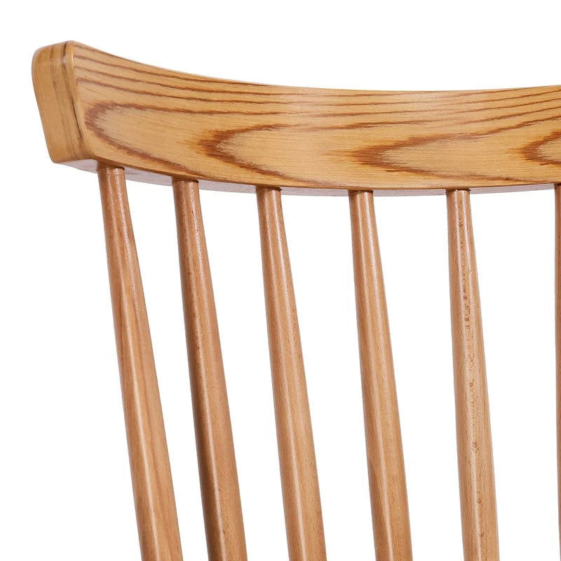 Solid Wood Slat Back Windsor Dining Chairs, Set of 2/4