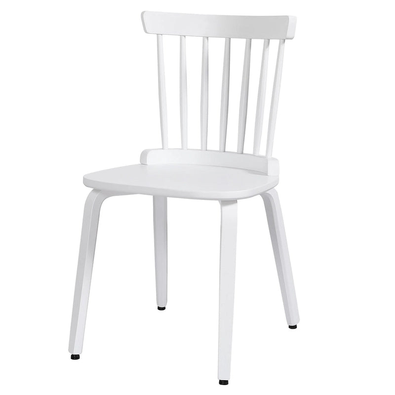 Solid Wood Slat Back Windsor Dining Chairs, Set of 2/4