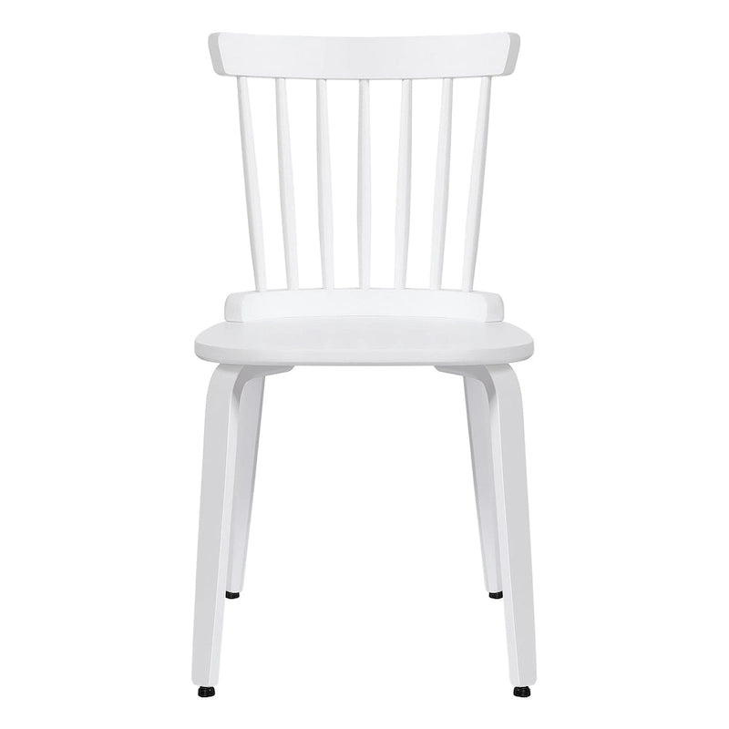 Solid Wood Slat Back Windsor Dining Chairs, Set of 2/4