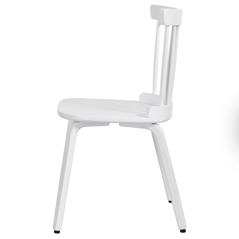 Solid Wood Slat Back Windsor Dining Chairs, Set of 2/4