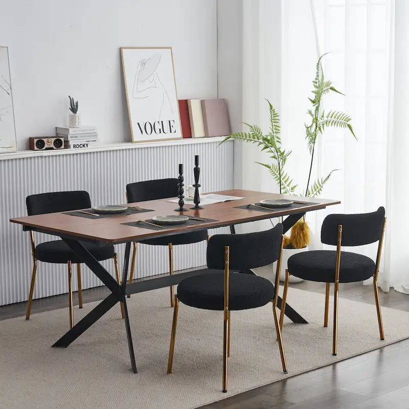 Set of 2 mid-century modern dining chairs