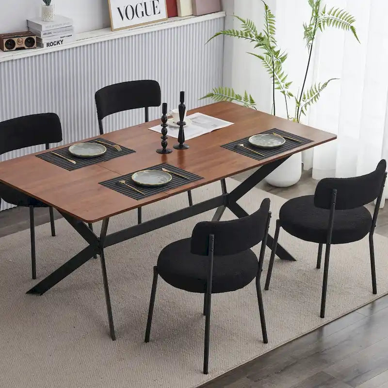 Set of 2 mid-century modern dining chairs