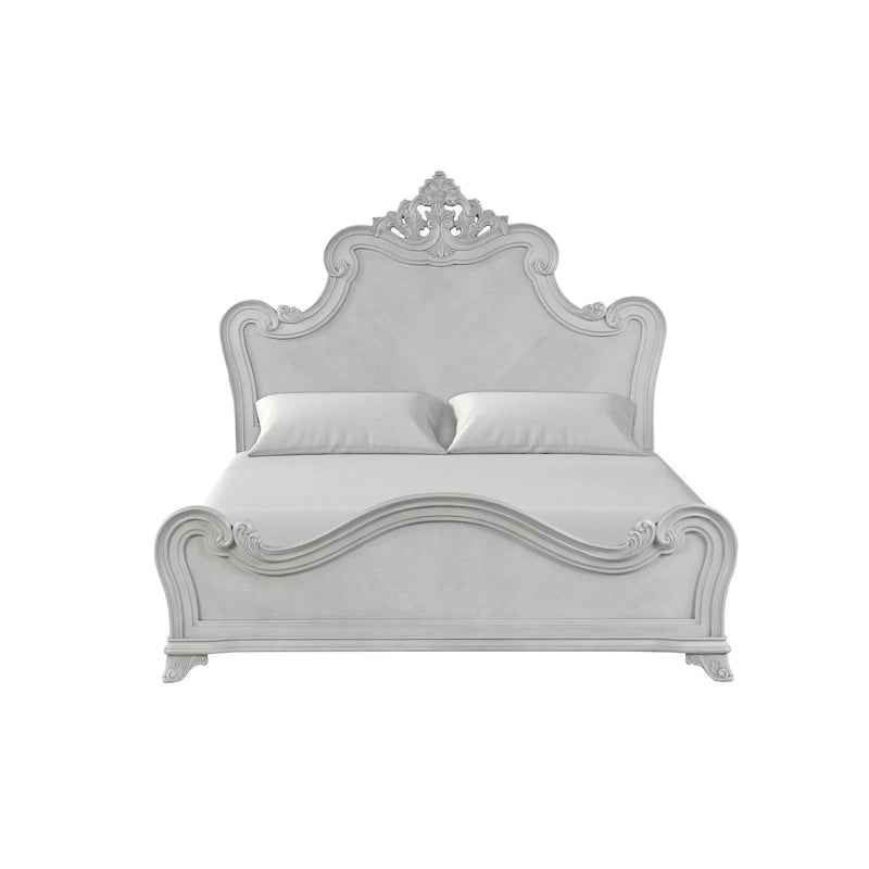 New Classic Furniture Nellison Mist Gray 4-Piece Bedroom Set with Nightstand