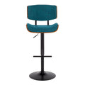 Carson Carrington Leksand Adjustable Bar Stool with Straight T Footrest (Set of 2)