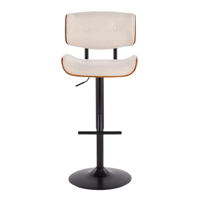 Carson Carrington Leksand Adjustable Bar Stool with Straight T Footrest (Set of 2)