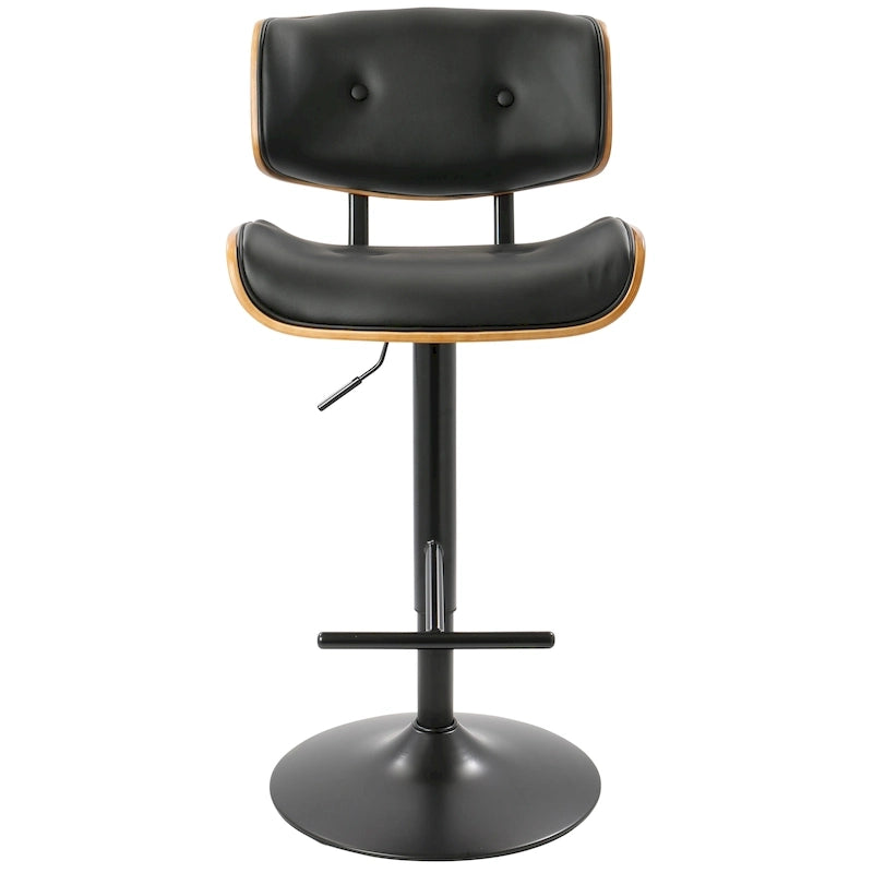 Carson Carrington Leksand Adjustable Bar Stool with Straight T Footrest (Set of 2)