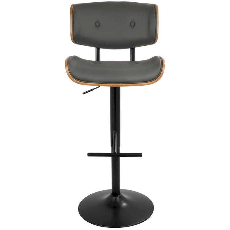Carson Carrington Leksand Adjustable Bar Stool with Straight T Footrest (Set of 2)