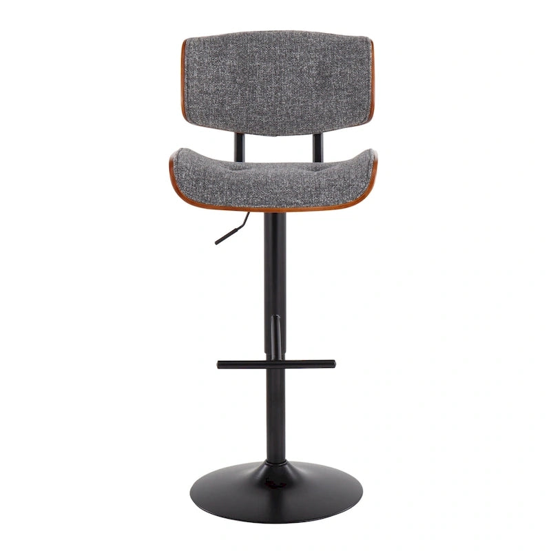 Carson Carrington Leksand Adjustable Bar Stool with Straight T Footrest (Set of 2)