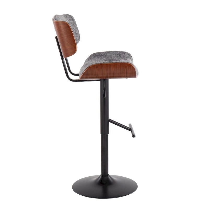 Carson Carrington Leksand Adjustable Bar Stool with Straight T Footrest (Set of 2)