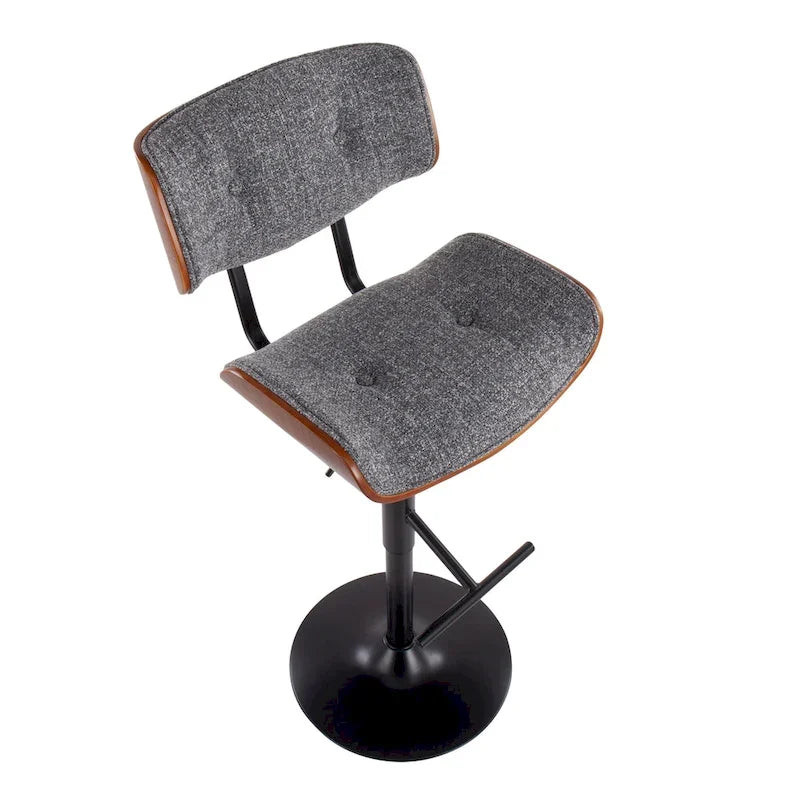 Carson Carrington Leksand Adjustable Bar Stool with Straight T Footrest (Set of 2)