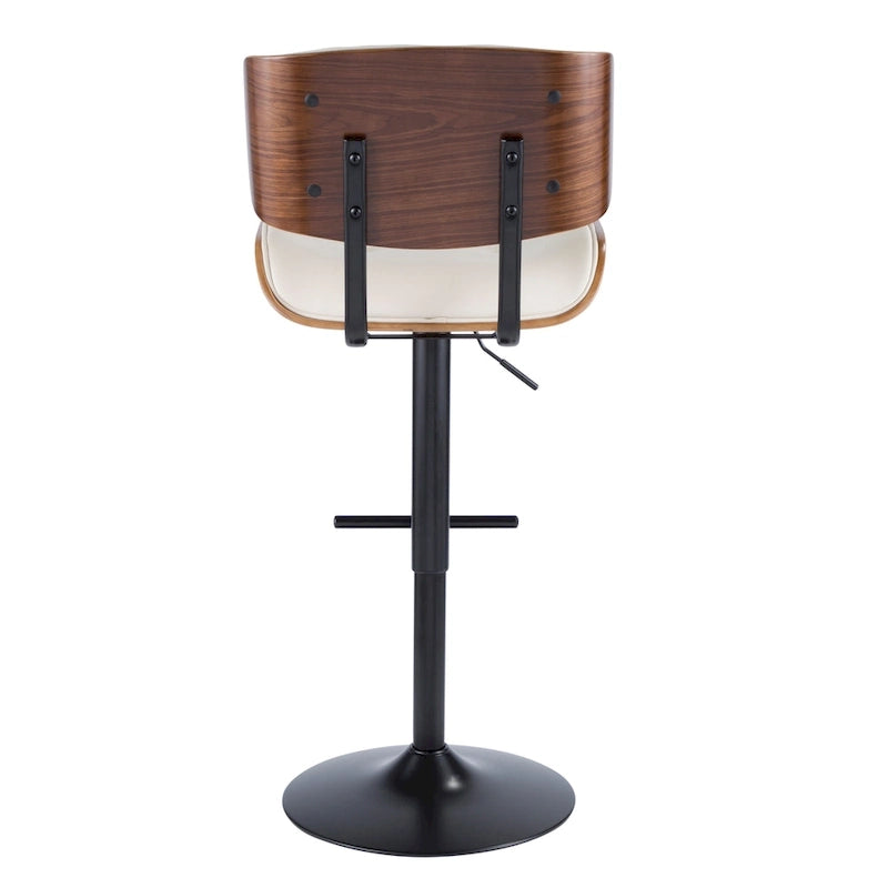 Carson Carrington Leksand Adjustable Bar Stool with Straight T Footrest (Set of 2)