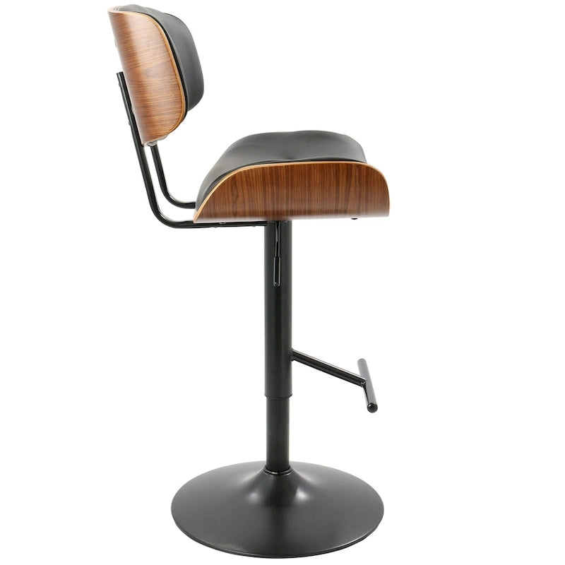 Carson Carrington Leksand Adjustable Bar Stool with Straight T Footrest (Set of 2)