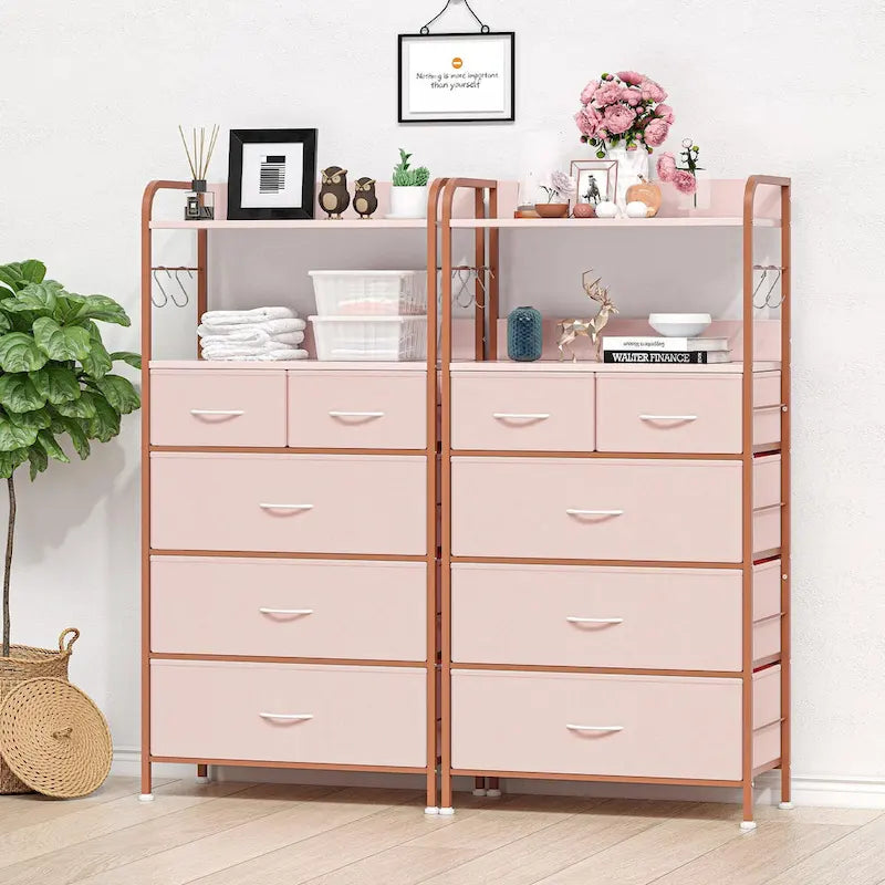 5 Drawers Dresser for Bedroom with Shelf