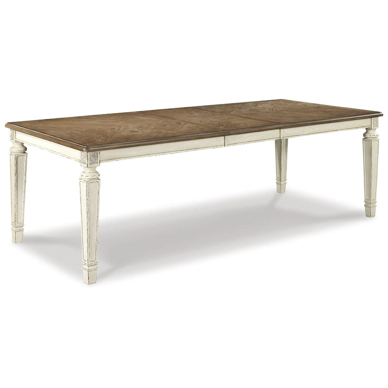 Signature Design by Ashley Realyn White / Light Brown 7-Piece Dining Package