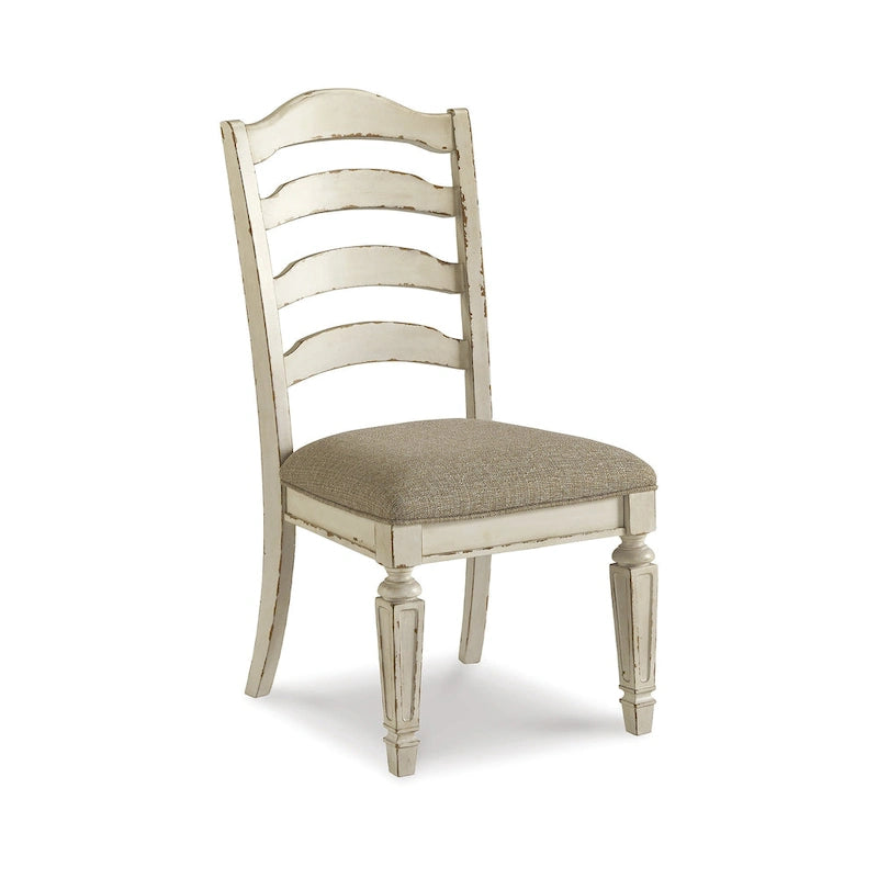 Signature Design by Ashley Realyn White / Light Brown 7-Piece Dining Package