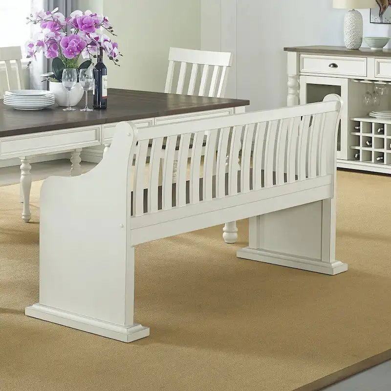 Steve Silver Jillian Farmhouse Pew Dining Bench