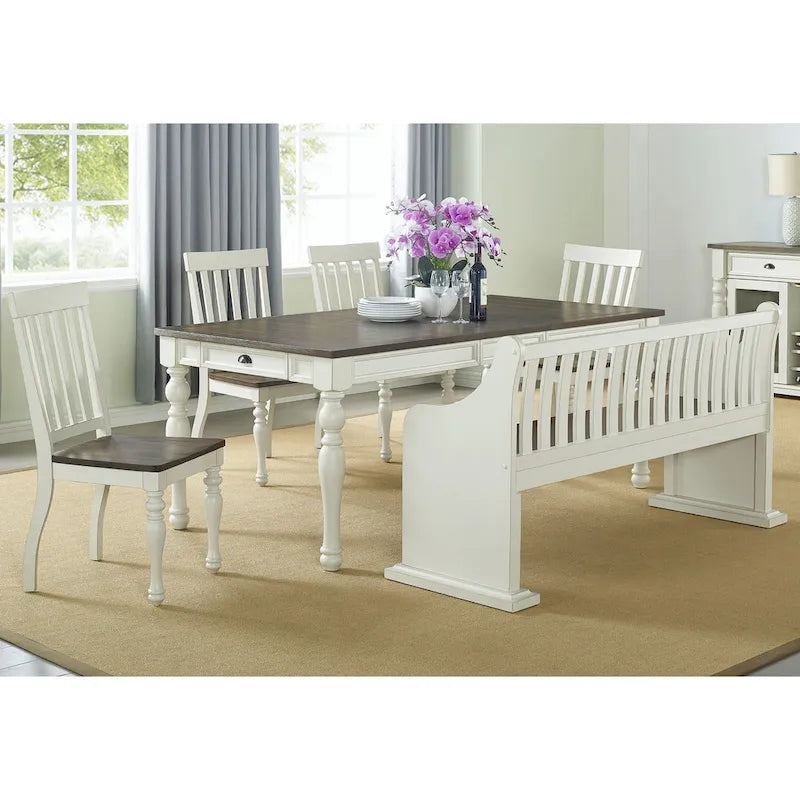 Steve Silver Jillian Farmhouse Pew Dining Bench